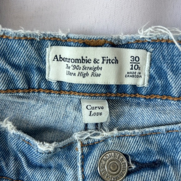 Abercrombie & Fitch The 90’s straight high-rise curve love Jeans - Picture 4 of 4